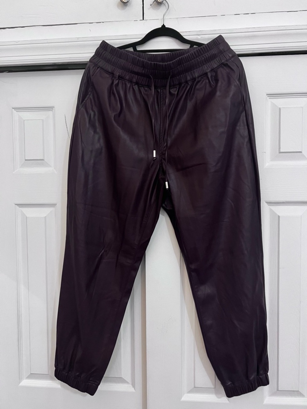 Blank NYC Women’s Faux Leather Joggers - Brown